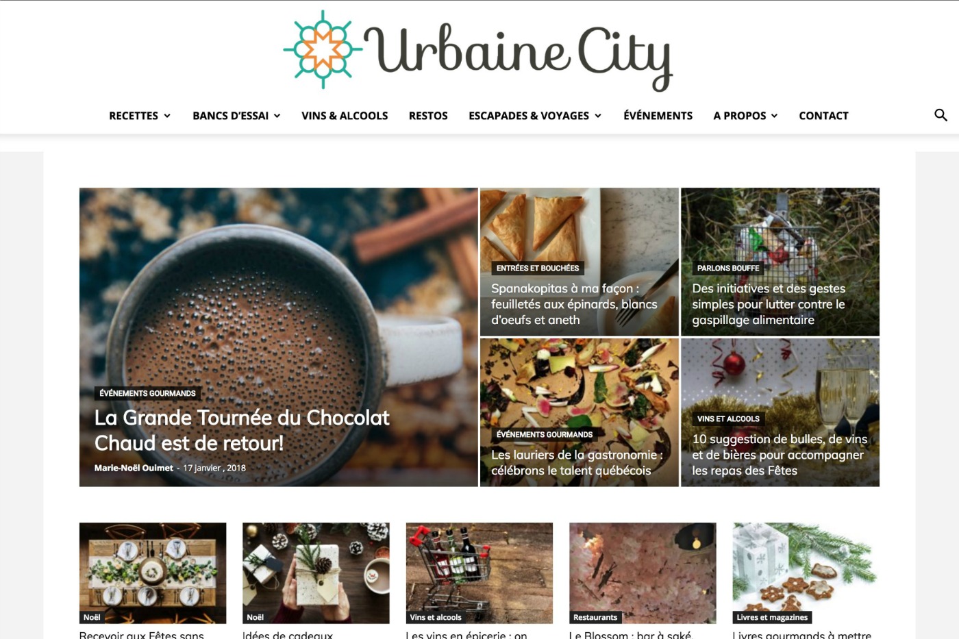 Site web d'Urbaine City